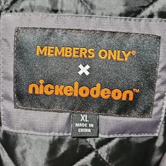 Members Only x Nickelodeon SpongeBob & More Gray Jacket Cartoon Graphics XL New - Picture 7 of 11